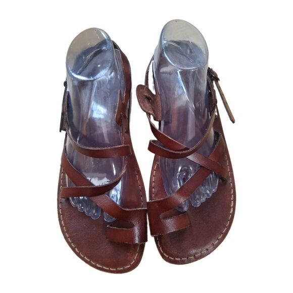 Camel Classic Style Original Leather Biblical Jesus Sandals Jerusalem 46 US 13 main image 6